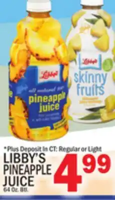 C Town LIBBY'S PINEAPPLE JUICE offer