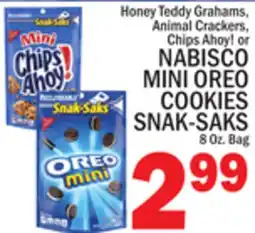 C Town NABISCO MINI OREO COOKIES SNAK-SAKS offer