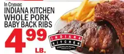 C Town INDIANA KITCHEN WHOLE PORK WHOLE PORK BABY BACK RIBS offer