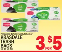 C Town KRASDALE TRASH BAGS offer