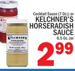 C Town KELCHNER'S HORSERADISH SAUCE 6.5 Oz Jar offer