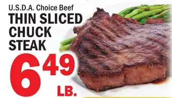 C Town THIN SLICED CHUCK STEAK offer
