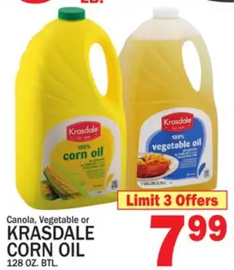 C Town KRASDALE CANOLA, VEGETABLE OR CORN OIL offer