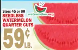 C Town SEEDLESS WATERMELON QUARTER CUTS offer