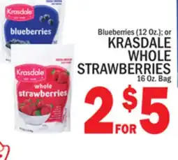 C Town KRASDALE WHOLE STRAWBERRIES 16 Oz. Bag offer