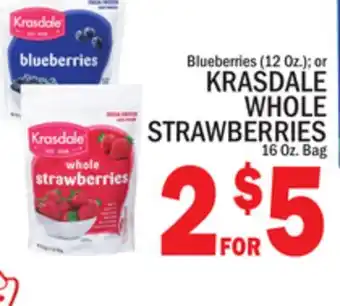 C Town KRASDALE WHOLE STRAWBERRIES 16 Oz. Bag offer