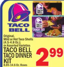 C Town TACO BELL TACO DINNER KIT 8.85-14.6 Oz. Boxes offer