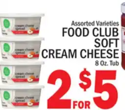 C Town FOOD CLUB SOFT CREAM CHEESE offer