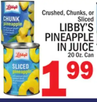 C Town LIBBY'S PINEAPPLE IN JUICE offer