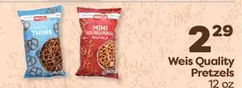 Weis Markets Weis Quality Pretzels offer