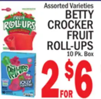 C Town BETTY CROCKER FRUIT ROLL-UPS offer