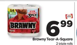 Weis Markets Brawny Tear-A-Square offer