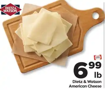 Weis Markets Dietz & Watson American Cheese offer