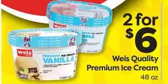 Weis Markets Weis Quality Premium Ice Cream offer