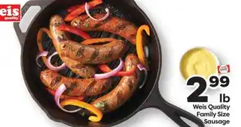 Weis Markets Weis Quality Family Size Sausage offer