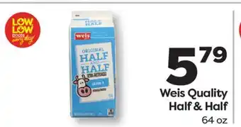 Weis Markets Weis Quality Half & Half offer