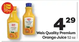 Weis Markets Weis Quality Premium Orange Juice offer