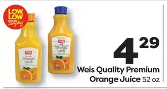 Weis Markets Weis Quality Premium Orange Juice offer