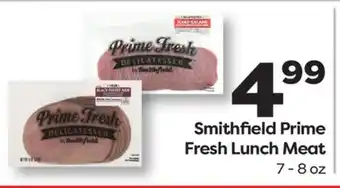 Weis Markets Smithfield Prime Fresh Lunch Meat offer