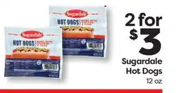 Weis Markets Sugardale Hot Dogs offer