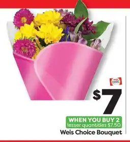 Weis Markets Weis Choice Bouquet offer