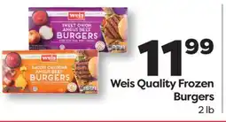 Weis Markets Weis Quality Frozen Burgers offer