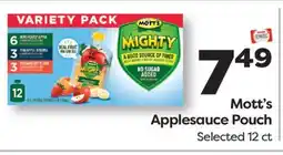 Weis Markets Mott's Applesauce Pouch offer