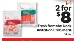 Weis Markets Fresh from the Dock Imitation Crab Meat offer