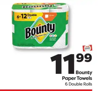 Weis Markets Bounty Paper Towels offer