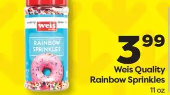 Weis Markets Weis Quality Rainbow Sprinkles offer
