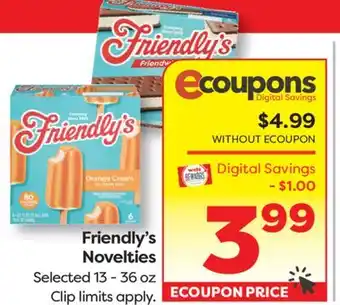 Weis Markets Friendly's Novelties offer