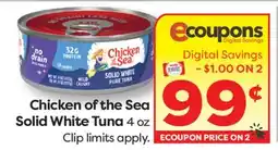 Weis Markets Chicken of the Sea Solid White Tuna offer