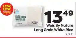 Weis Markets Weis By Nature Long Grain White Rice offer