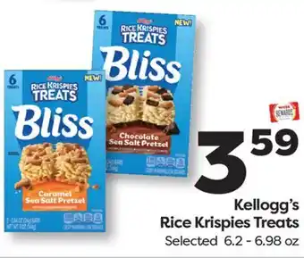 Weis Markets Kellogg's Rice Krispies Treats offer
