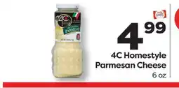 Weis Markets 4C Homestyle Parmesan Cheese offer