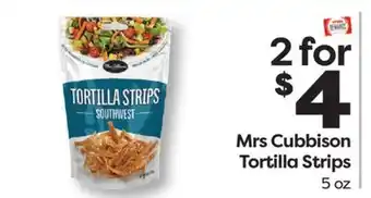 Weis Markets Mrs Cubbison Tortilla Strips offer