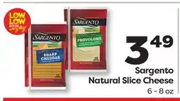 Weis Markets Sargento Natural Slice Cheese offer