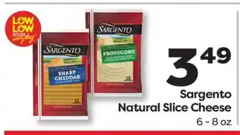 Weis Markets Sargento Natural Slice Cheese offer
