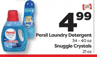 Weis Markets Persil Laundry Detergent 34 - 40 oz Snuggle Crystals 21 oz offer