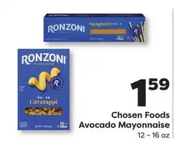 Weis Markets Chosen Foods Avocado Mayonnaise offer