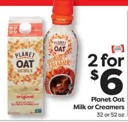 Weis Markets Planet Oat Milk or Creamers offer