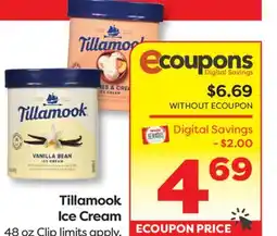 Weis Markets Tillamook Ice Cream offer