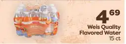 Weis Markets Weis Quality Flavored Water offer