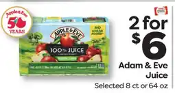 Weis Markets Adam & Eve Juice offer