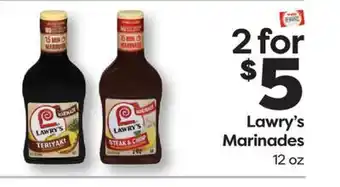 Weis Markets Lawry's Marinades offer