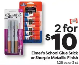 Weis Markets Elmer's School Glue Stick or Sharpie Metallic Finish offer