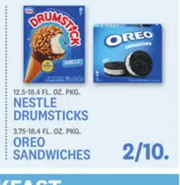 Kings Food Markets 12.5-18.4 FL. OZ. PKG. NESTLE DRUMSTICKS 3.75-18.4 FL. OZ. PKG. OREO SANDWICHES offer