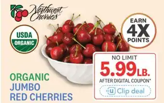Kings Food Markets ORGANIC JUMBO RED CHERRIES offer
