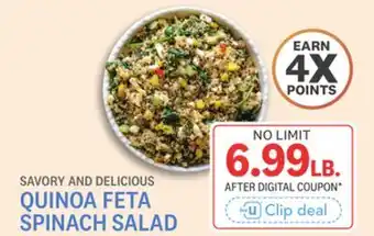 Kings Food Markets QUINOA SPINACH SALAD offer