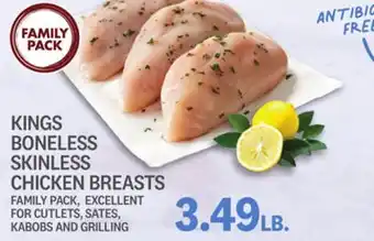 Kings Food Markets KINGS BONELESS SKINLESS CHICKEN BREASTS offer